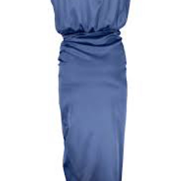 NWT Veronica Beard Ruched V-Neck Midi Dress New with tags - Picture 4 of 6